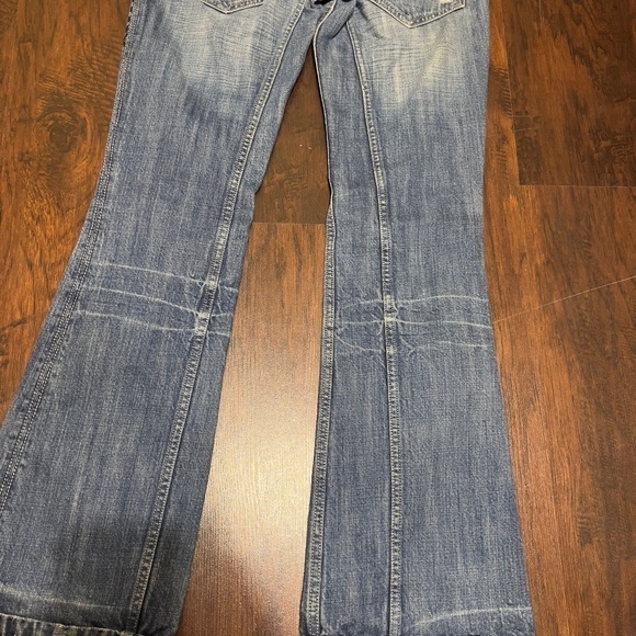 ANTIK DENIM JEANS Vintage 90s Y2K Fashion  embroidered back pocket size 28 EUC - Picture 15 of 16